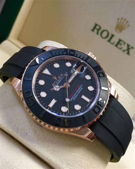 rolex yacht master 37 blue|rose gold yacht master 37mm.